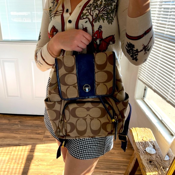 🔥RARE Vintage Y2K Coach Backpack - Picture 3 of 6